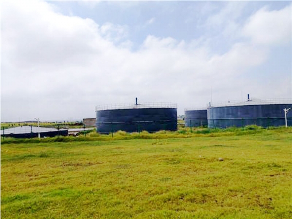 內(nèi)蒙古10000方沼氣發(fā)電工程施工現(xiàn)場