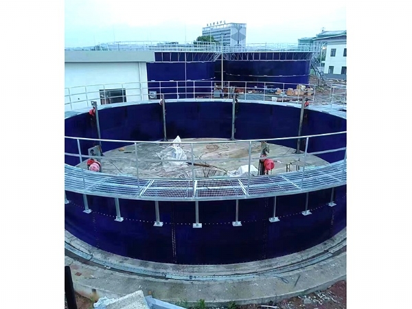 江西上饒大型污水處理項(xiàng)目施工中